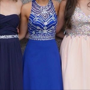 Blue prom dress
